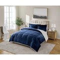Ultra Plush Reversible Micro-Mink and Sherpa 3-Piece Comforter Set