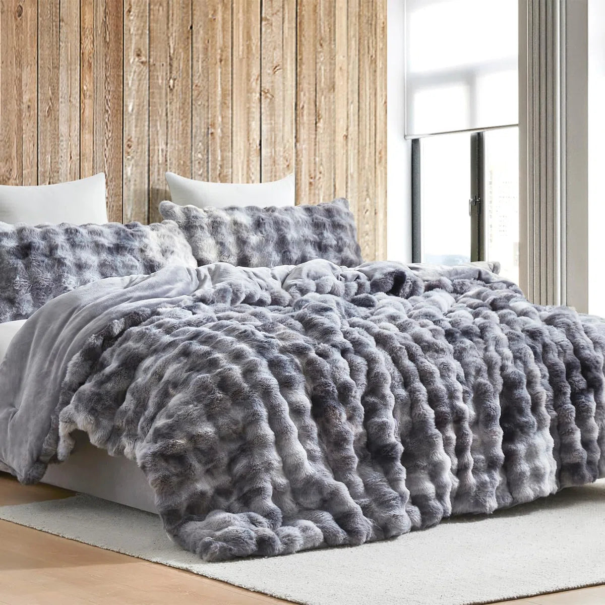 Coma Inducer Beary Soft Faux Fur Oversized Comforter Set