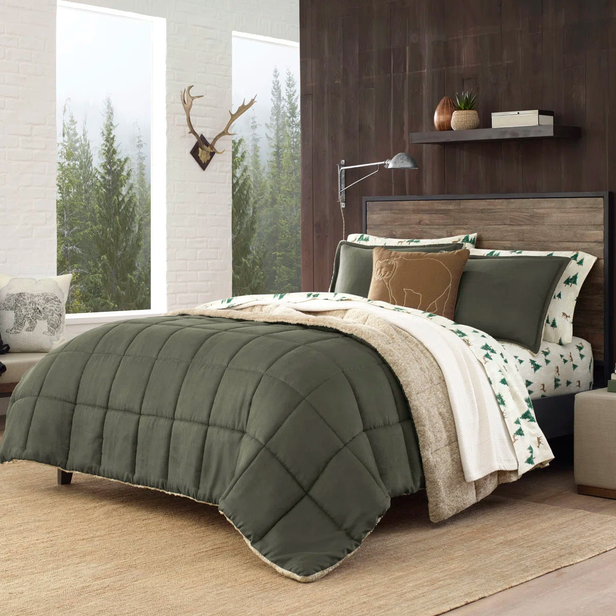 Eddie Bauer Sherwood Reversible Microsuede Comforter Set