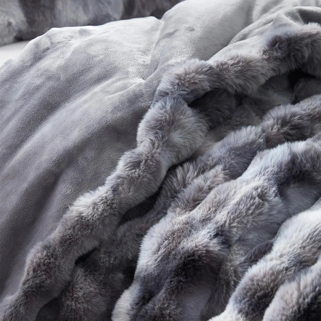 Coma Inducer Beary Soft Faux Fur Oversized Comforter Set