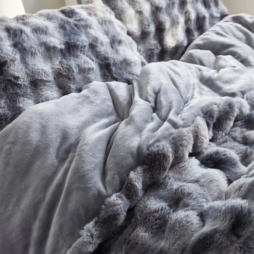 Coma Inducer Beary Soft Faux Fur Oversized Comforter Set