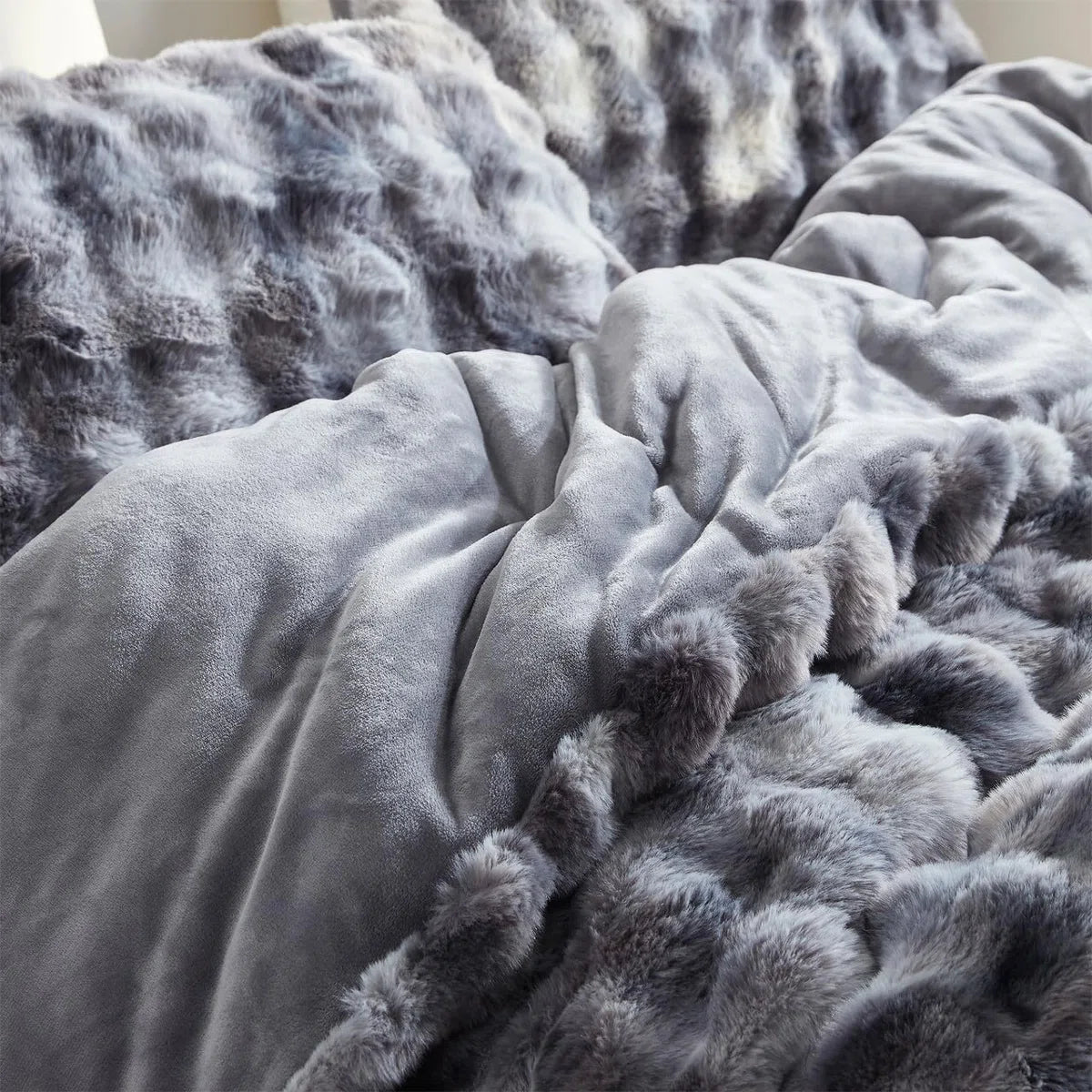 Coma Inducer Beary Soft Faux Fur Oversized Comforter Set