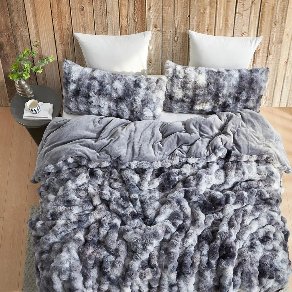 Coma Inducer Beary Soft Faux Fur Oversized Comforter Set