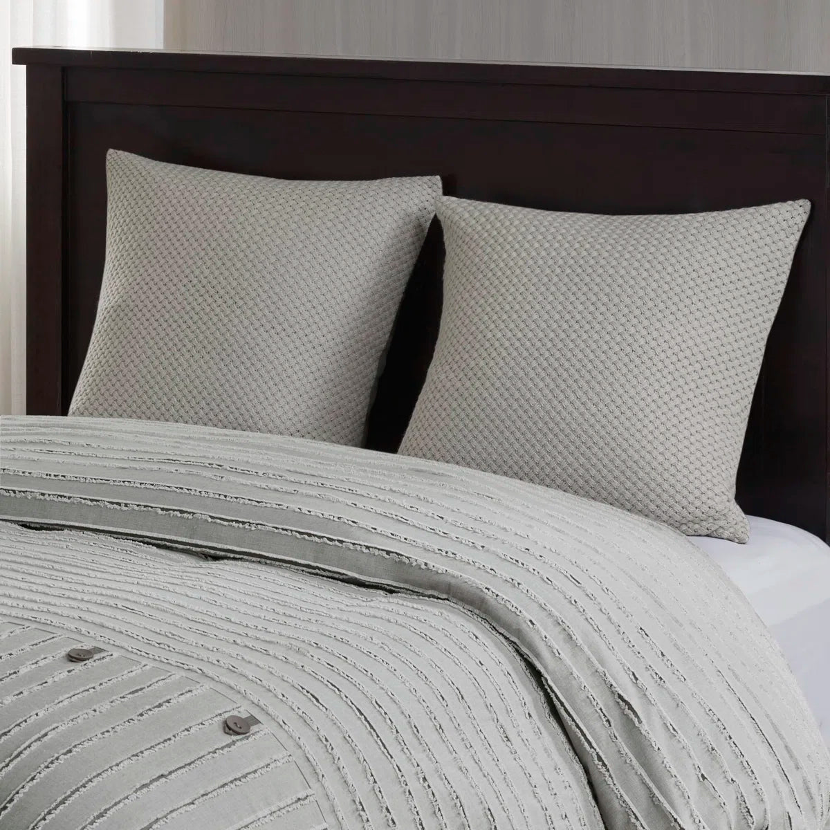 Essence Oversized 100% Cotton Clipped Jacquard Comforter Set