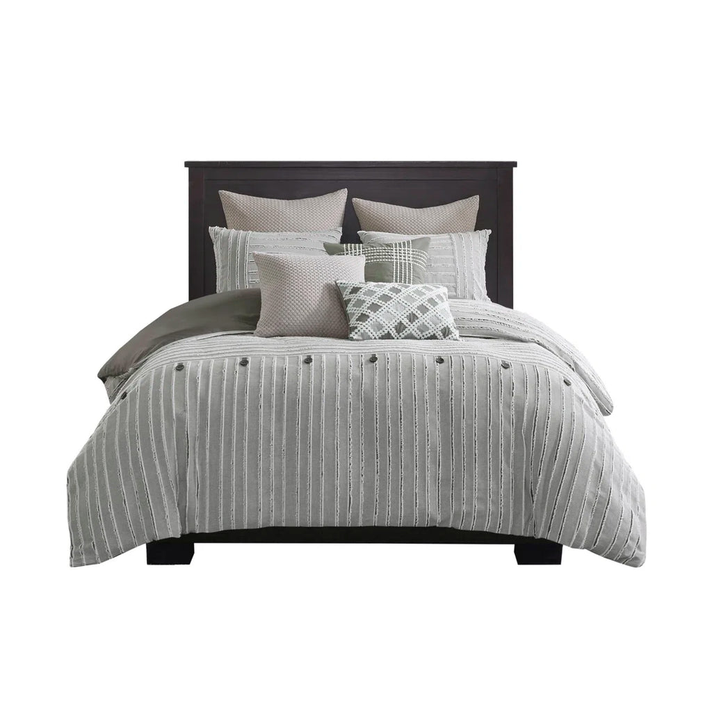 Essence Oversized 100% Cotton Clipped Jacquard Comforter Set